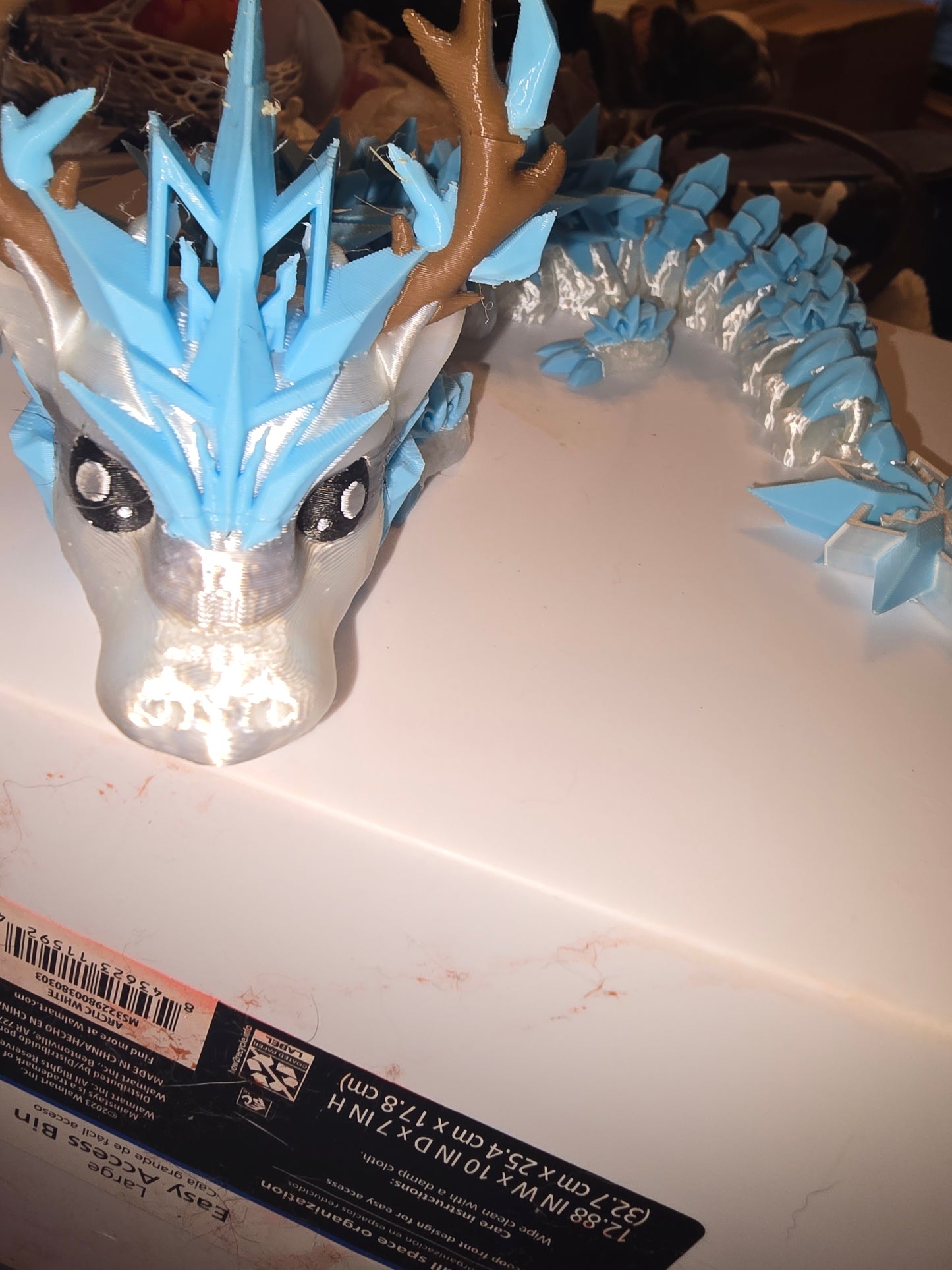 3d printed snowflake dragon