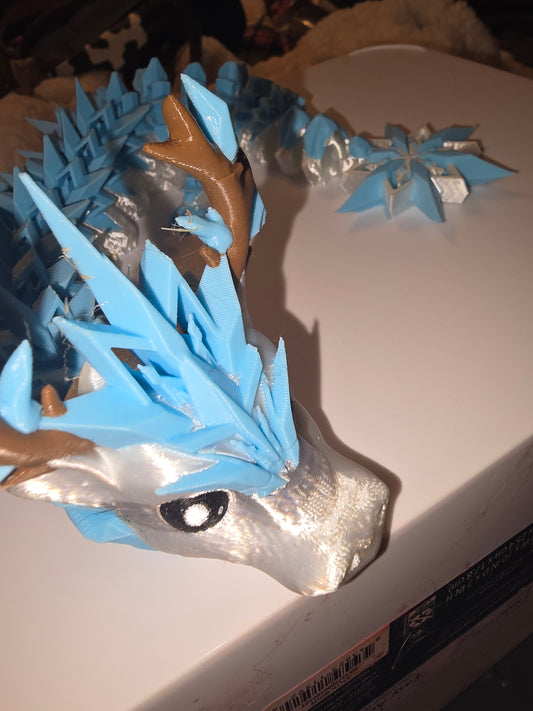 3d printed snowflake dragon