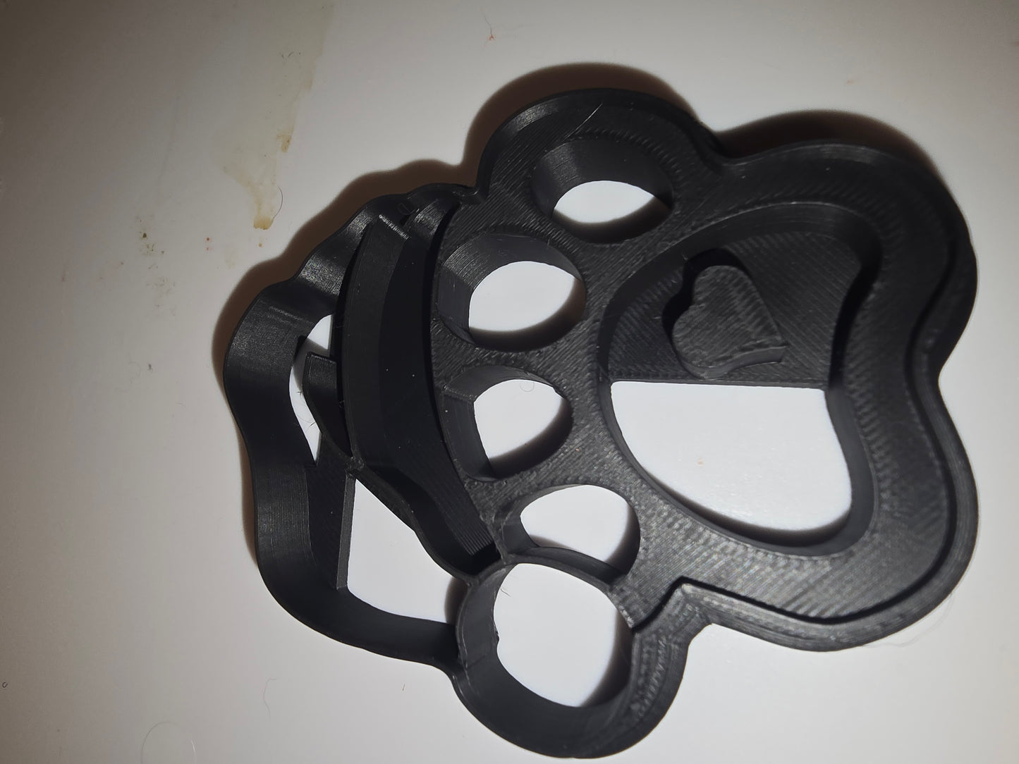 3d printed dog paw cookie cutter