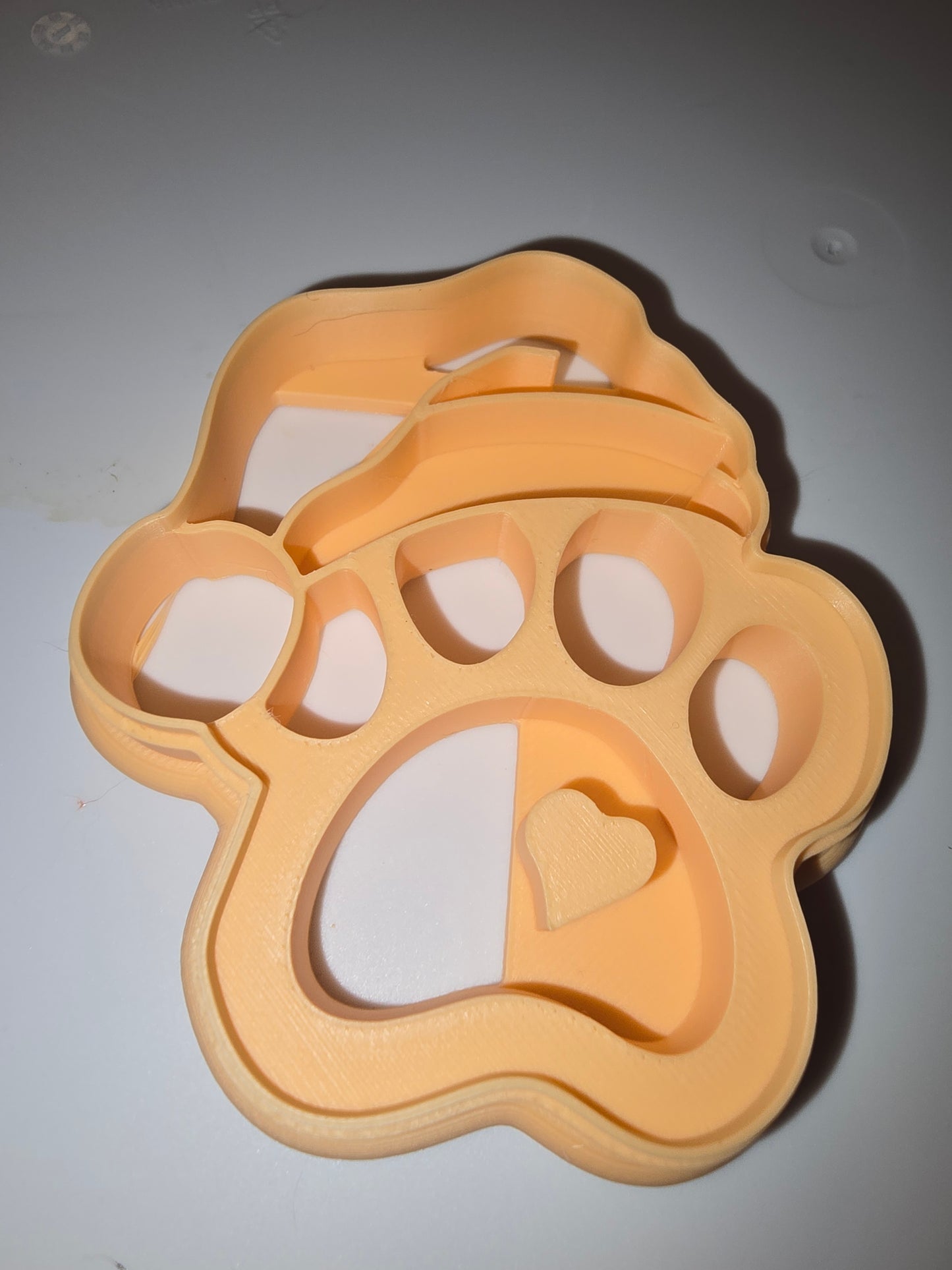 3d printed dog paw cookie cutter