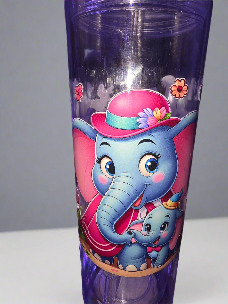 Plastic custom design tumblers